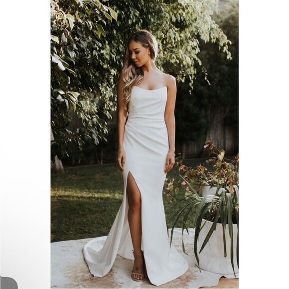 NEW NWOT Katie May X NOEL AND JEAN Divinity Gown Ivory - Picture 1 of 13